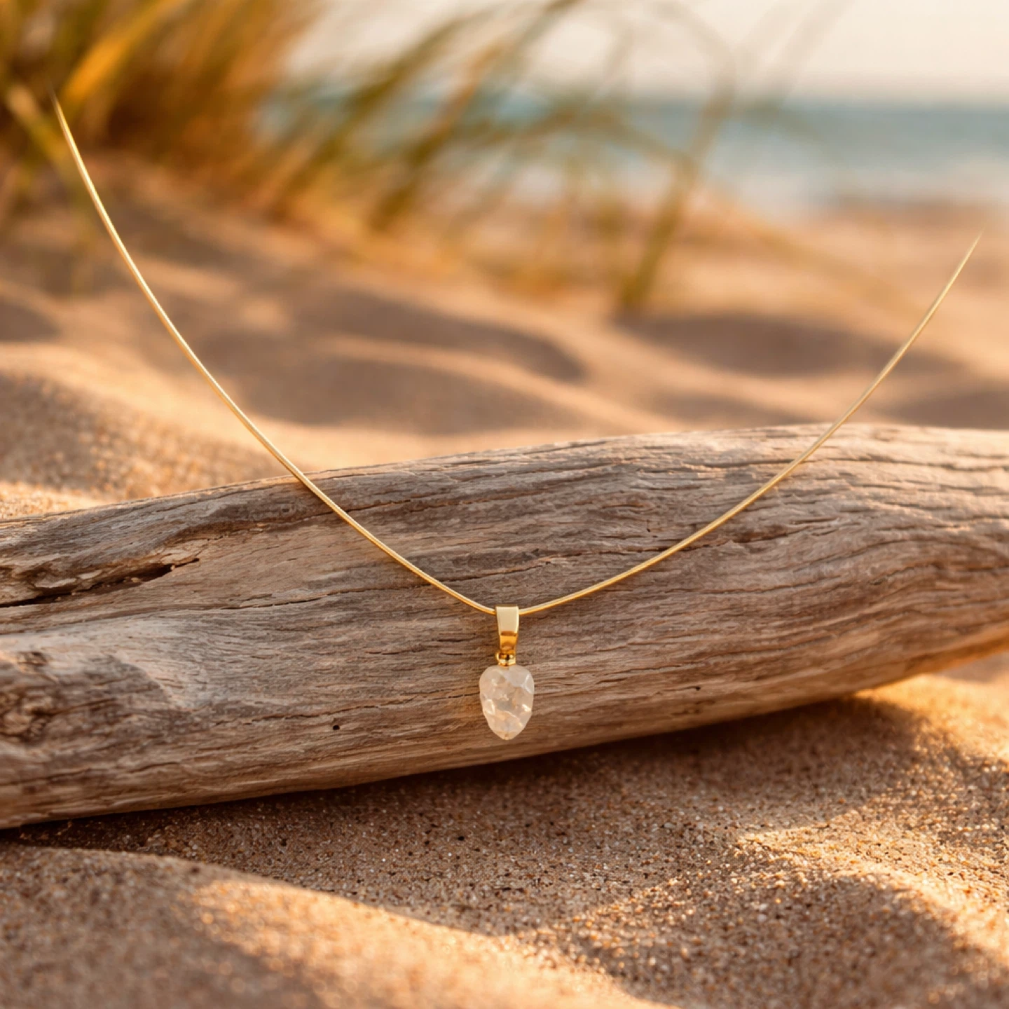 Precious Stone Necklace Charm w/Chain - photo 3