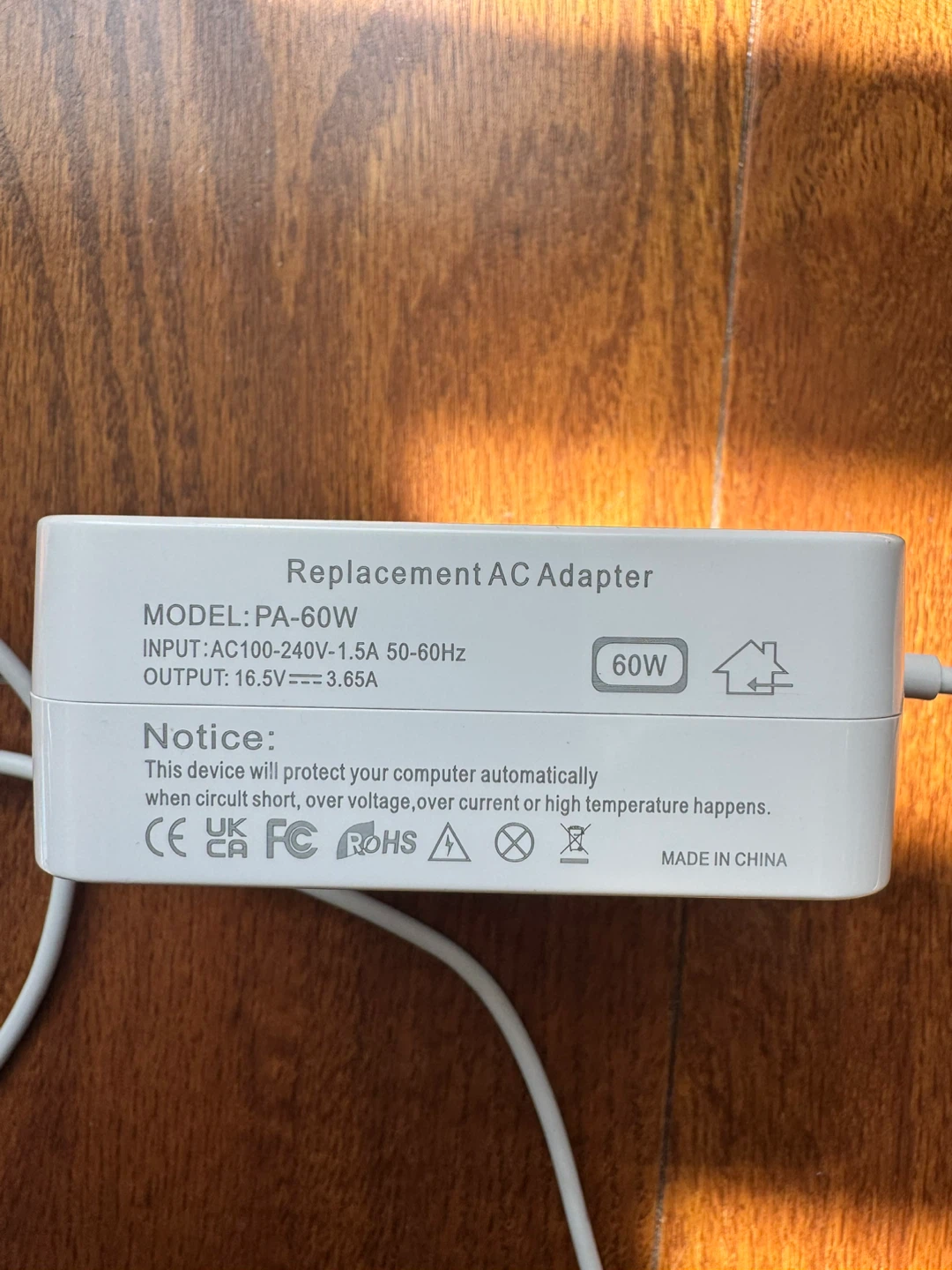 MacBook Pro Replacement AC Adapter PA-60W