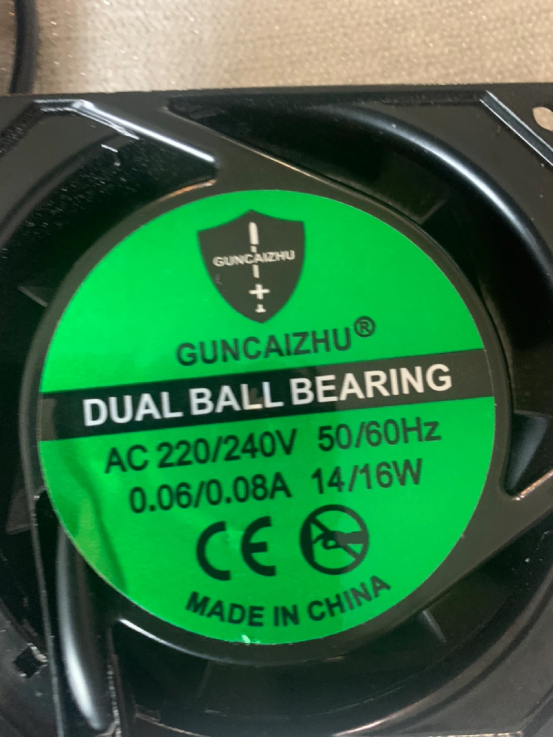 GUNCAIZHU Dual Ball Bearing Fan AC 220-240V 80mm - photo 4