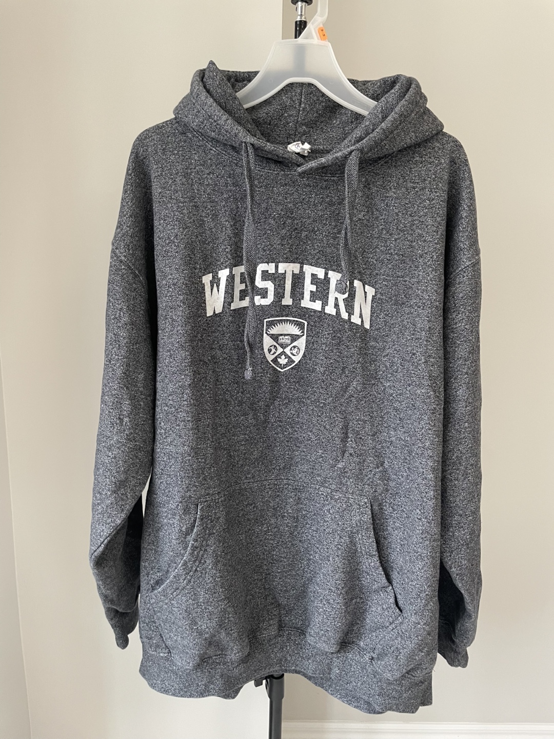 Western University Grey Hoodie 3XL