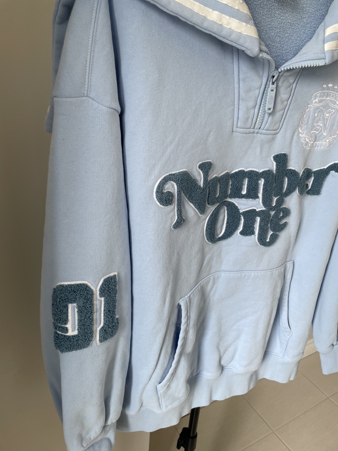 Nalci Crew Baby Blue "Number One" Hoodie Size L - photo 2
