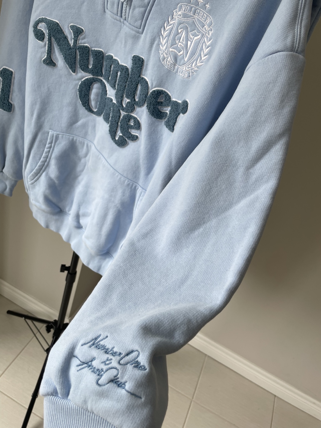 Nalci Crew Baby Blue "Number One" Hoodie Size L - photo 3