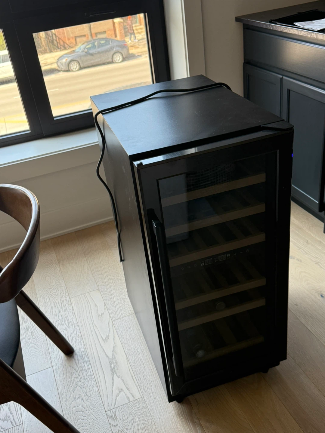 Black Wine Cooler Refrigerator - photo 5