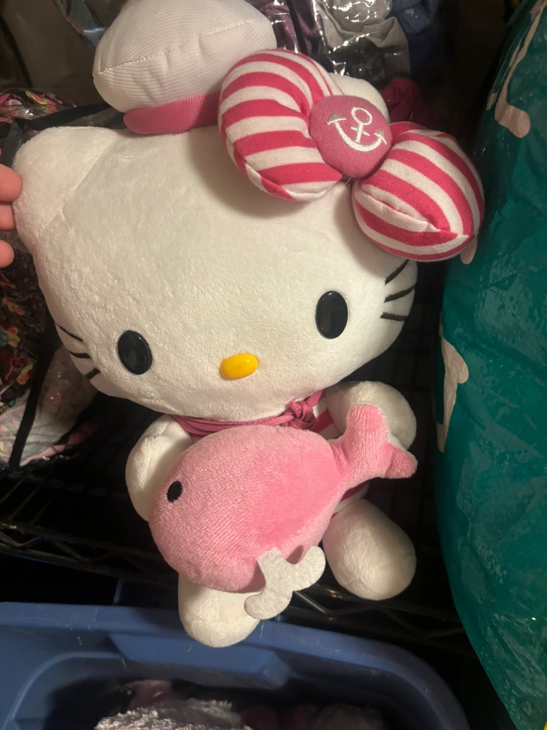 Hello Kitty Plush Toy with Pink Fish - photo 3