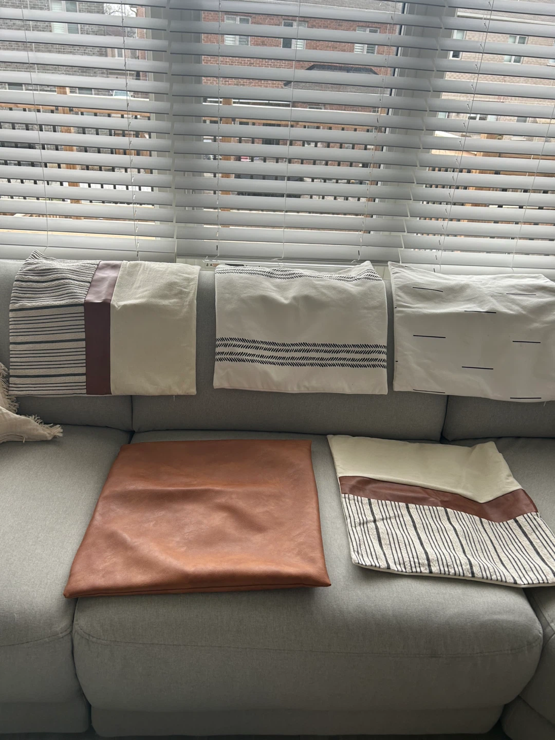 Set of 5 Decorative Throw Pillow Covers