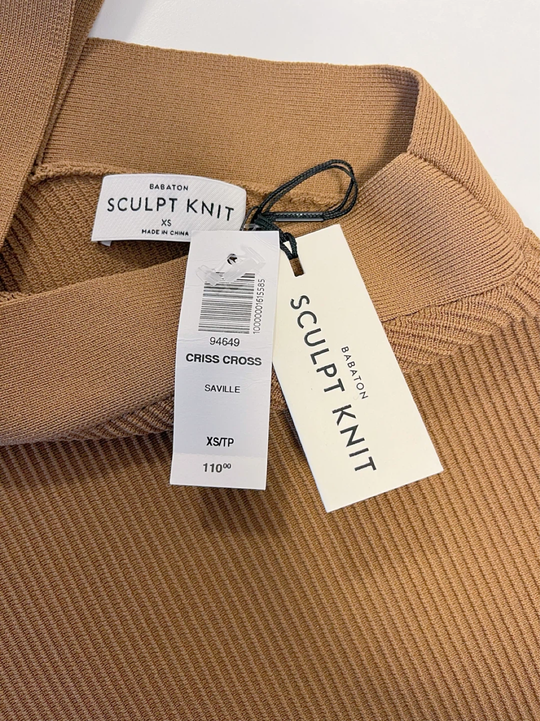 Aritzia Babaton Sculpt Knit Criss Cross Dress XS - photo 4