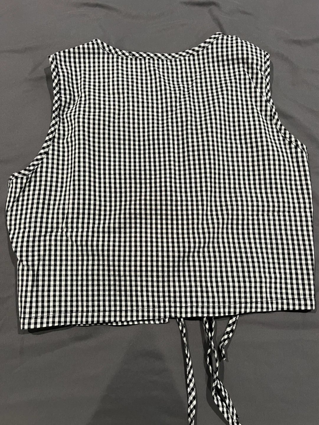 Black and White Gingham Set - Size L - photo 3