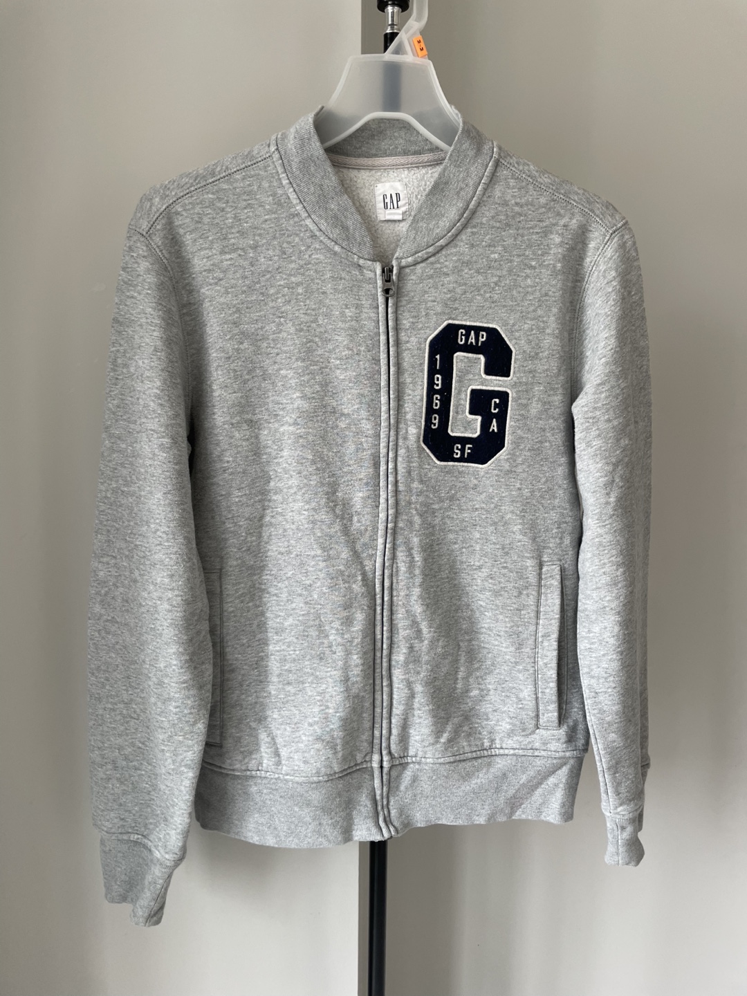 GAP Grey Full Zip Track Jacket, Men’s XS
