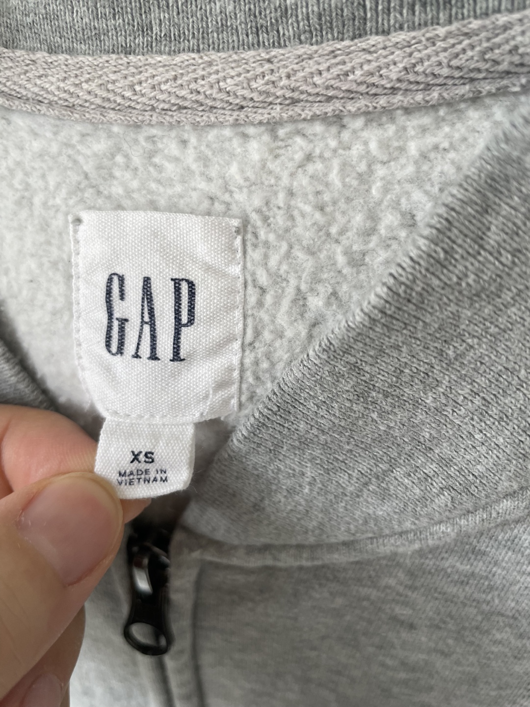 GAP Grey Full Zip Track Jacket, Men’s XS - photo 2