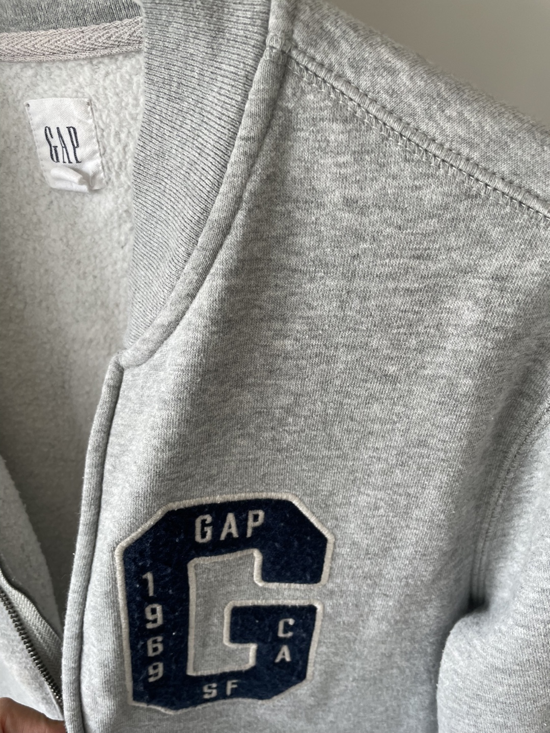 GAP Grey Full Zip Track Jacket, Men’s XS - photo 3