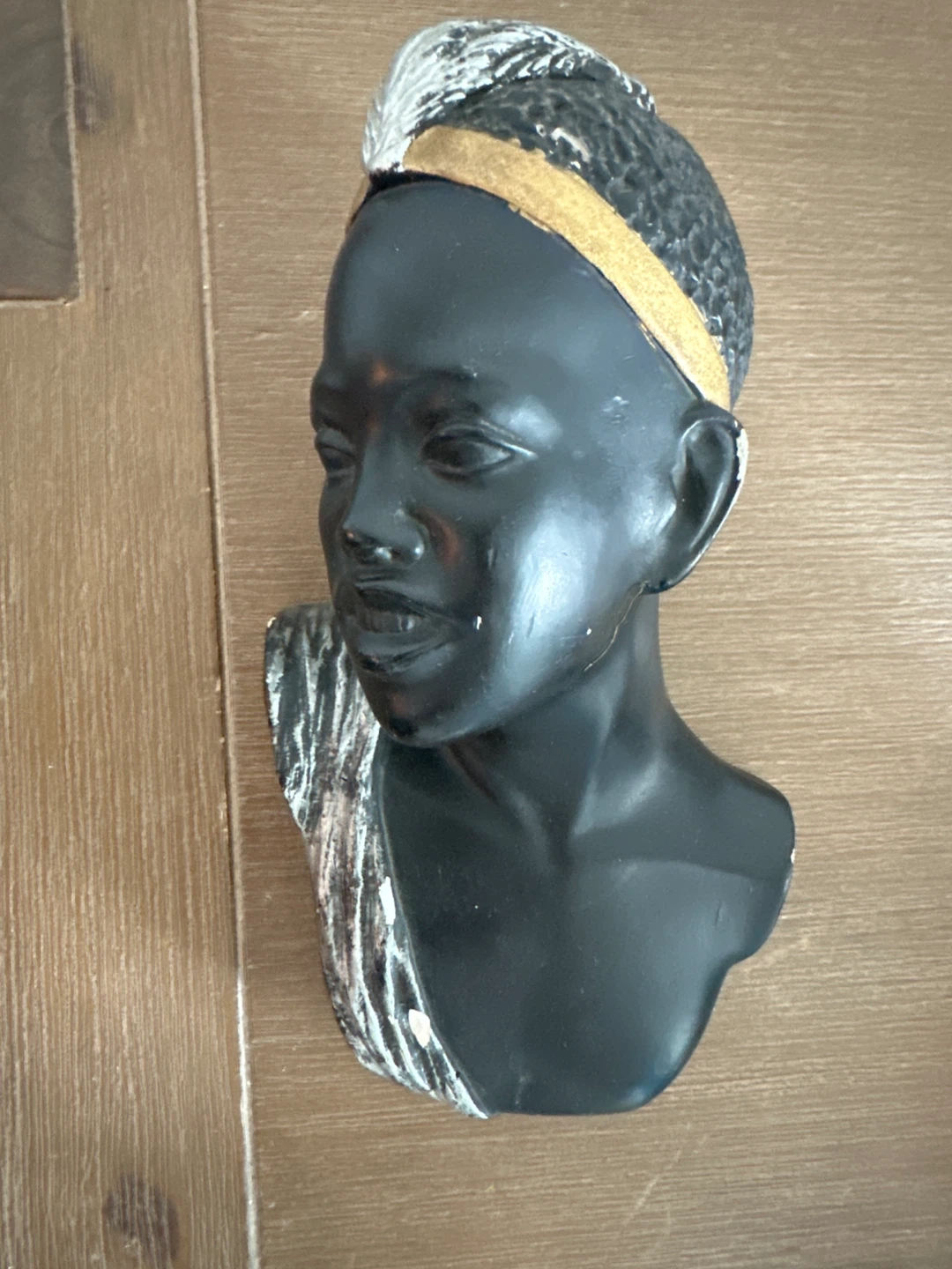 Vintage African Bust Figurine