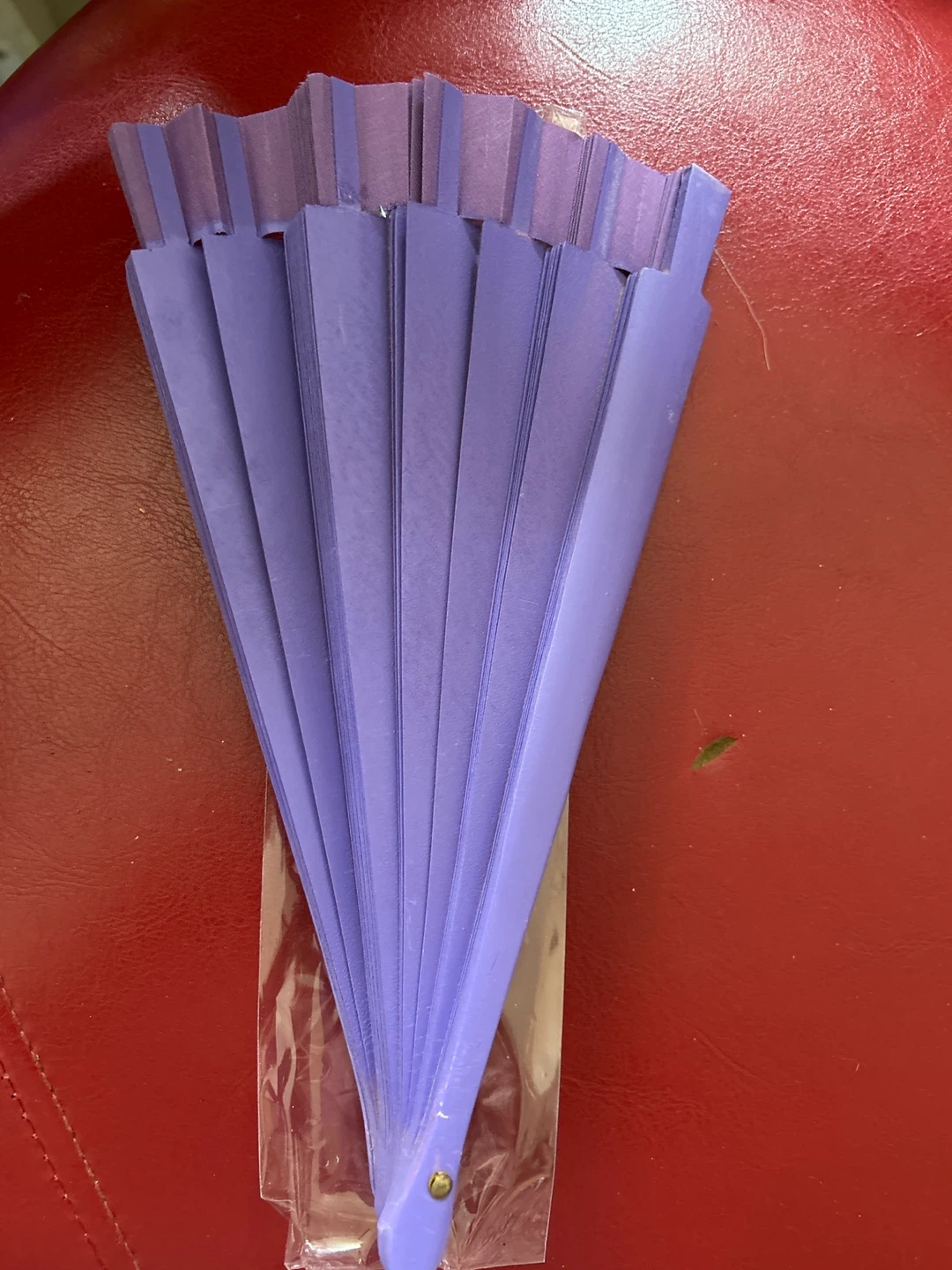 Purple folding fan - photo 2
