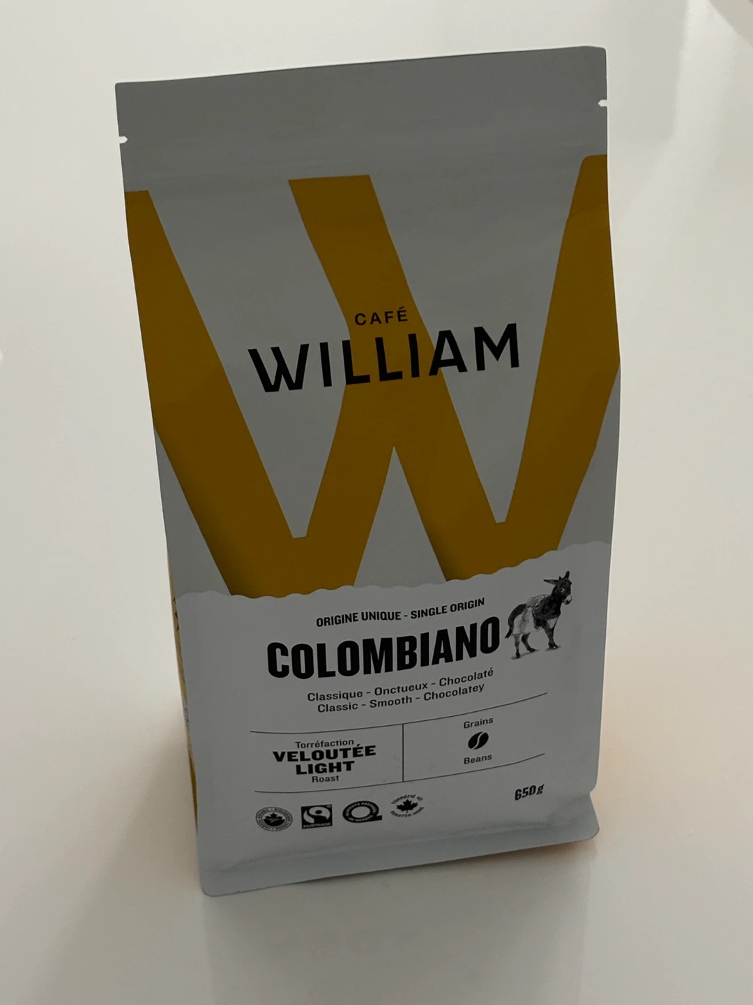 Café William Colombiano Single Origin Coffee Beans - Light Roast