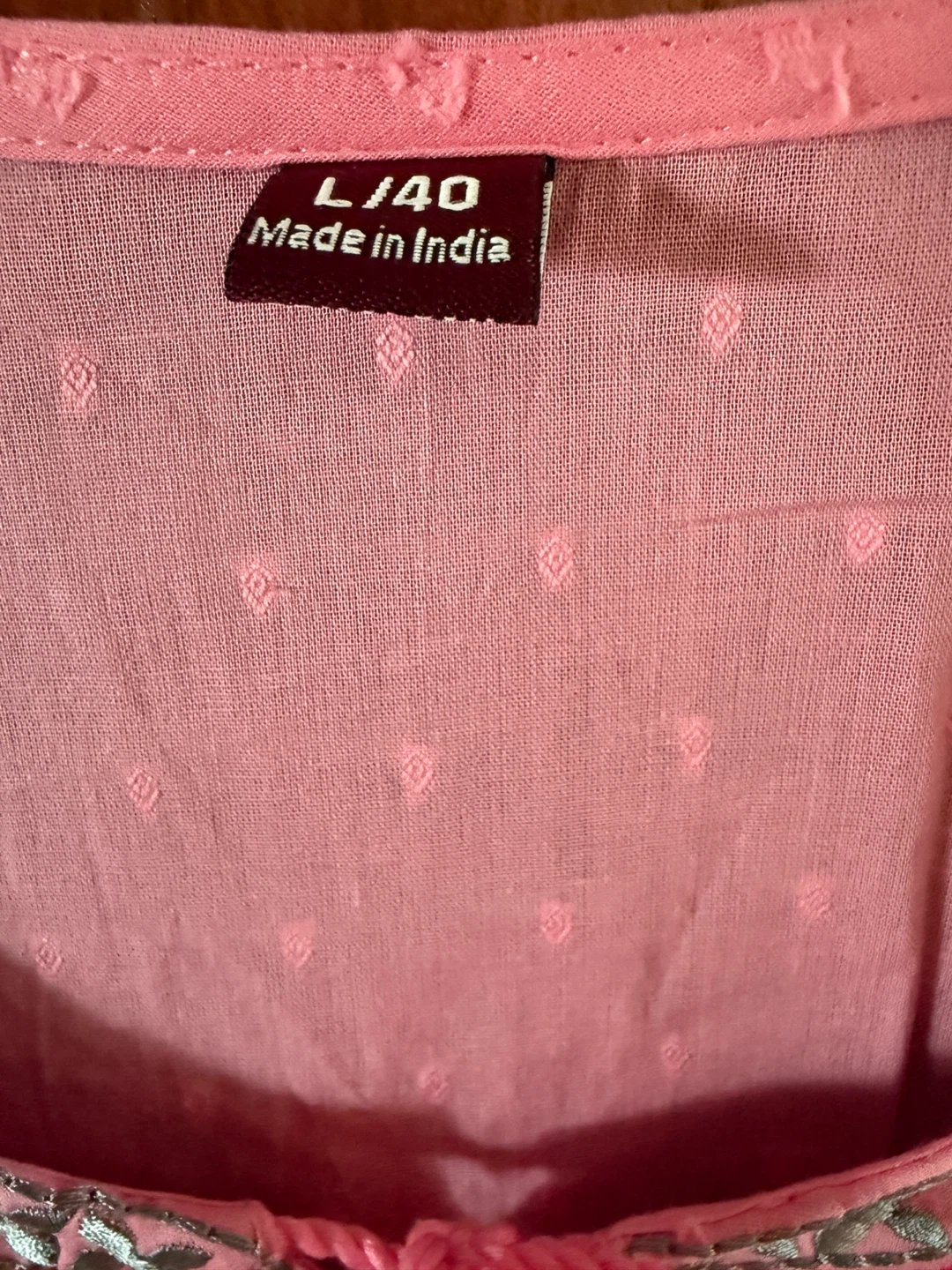Pink Embroidered Kurti Size L/40 - photo 3