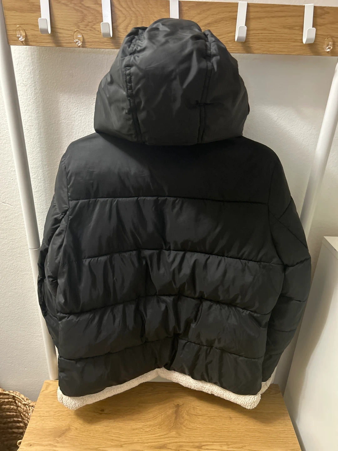 Michael Kors Black Puffer Jacket with Sherpa Collar - photo 3