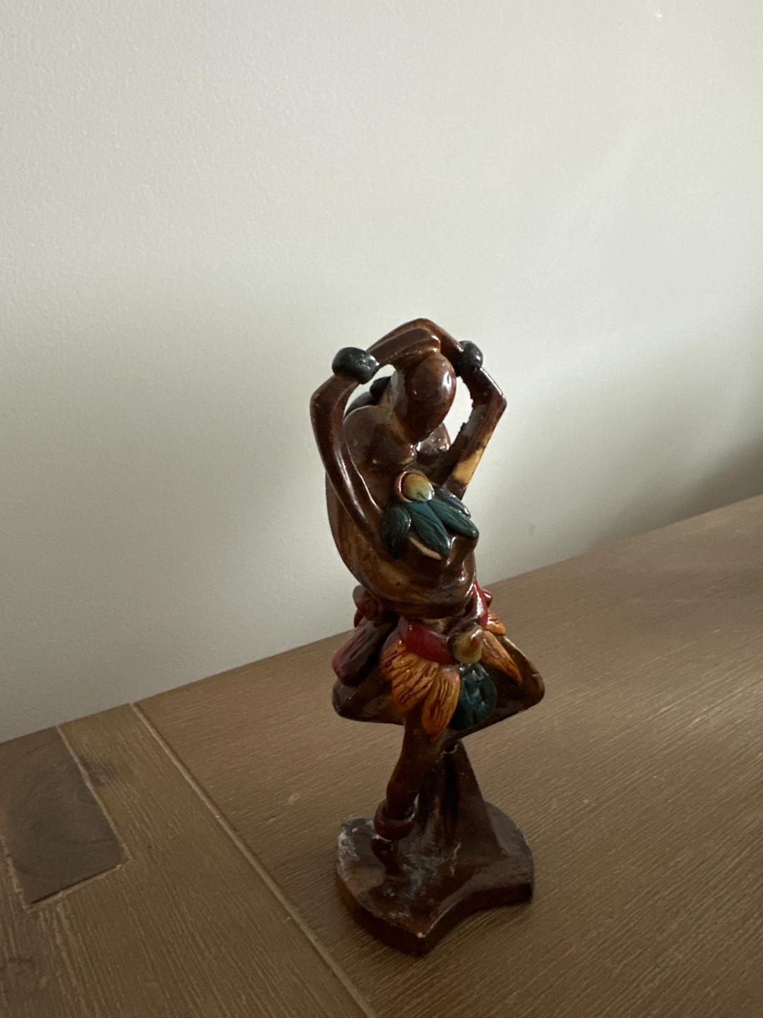 Decorative Wooden Dancer Figurine