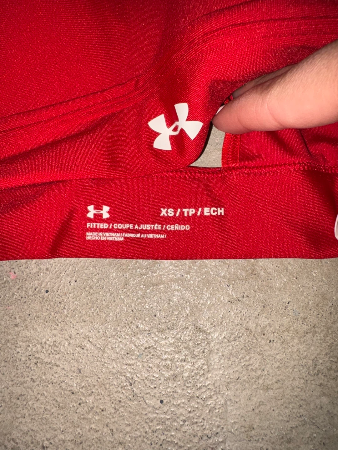 Under Armour Red Sports Bra XS/TP/ECH
