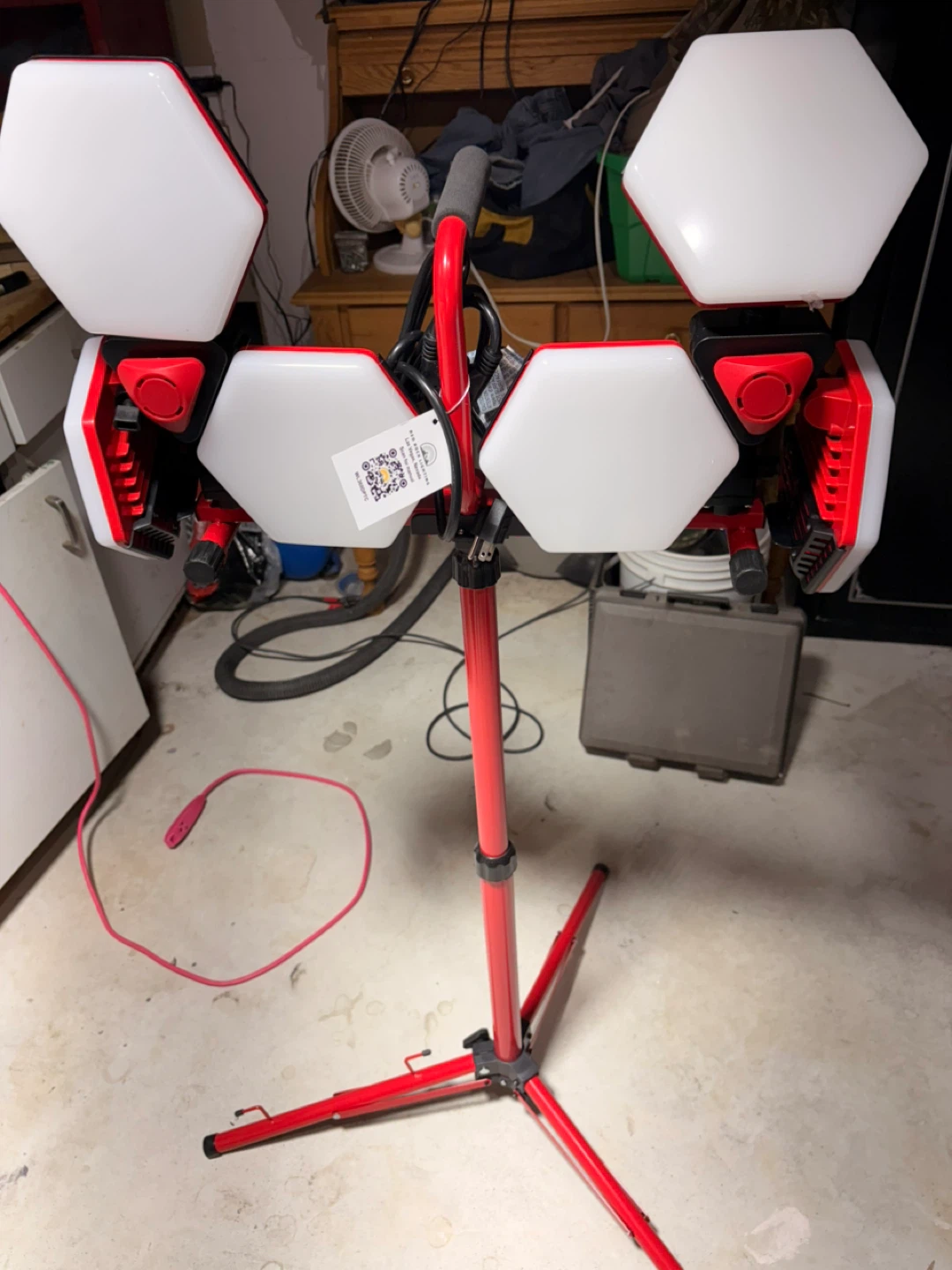 LED Work Light Tripod Stand Red - photo 5