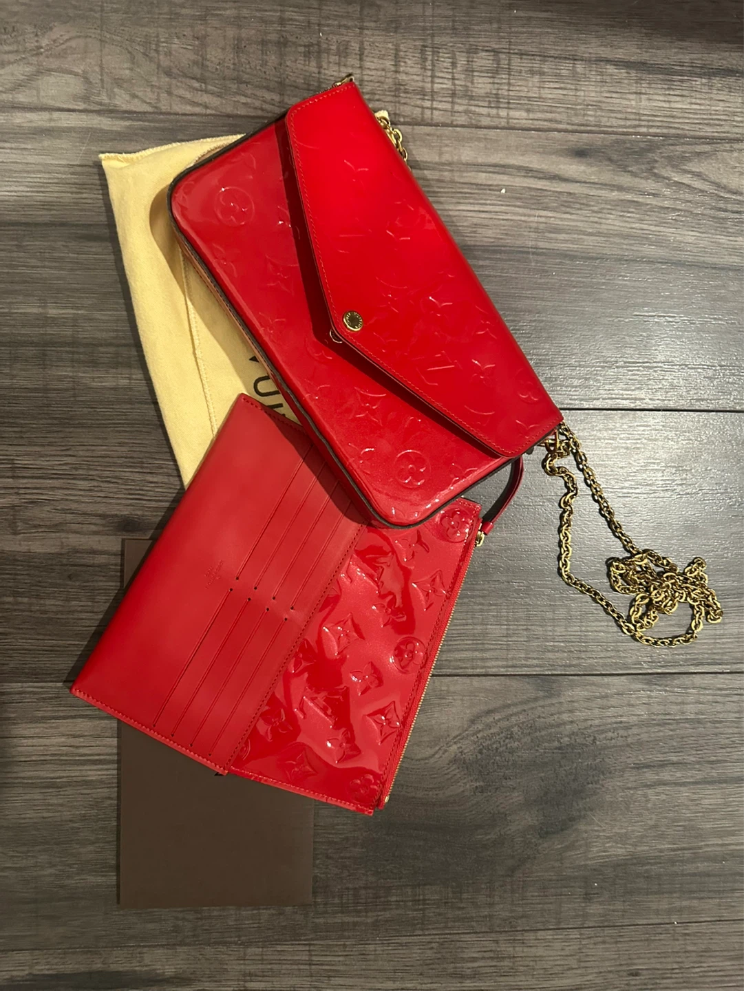 Louis Vuitton Vernis Pochette Felicie GM Clutch - photo 2