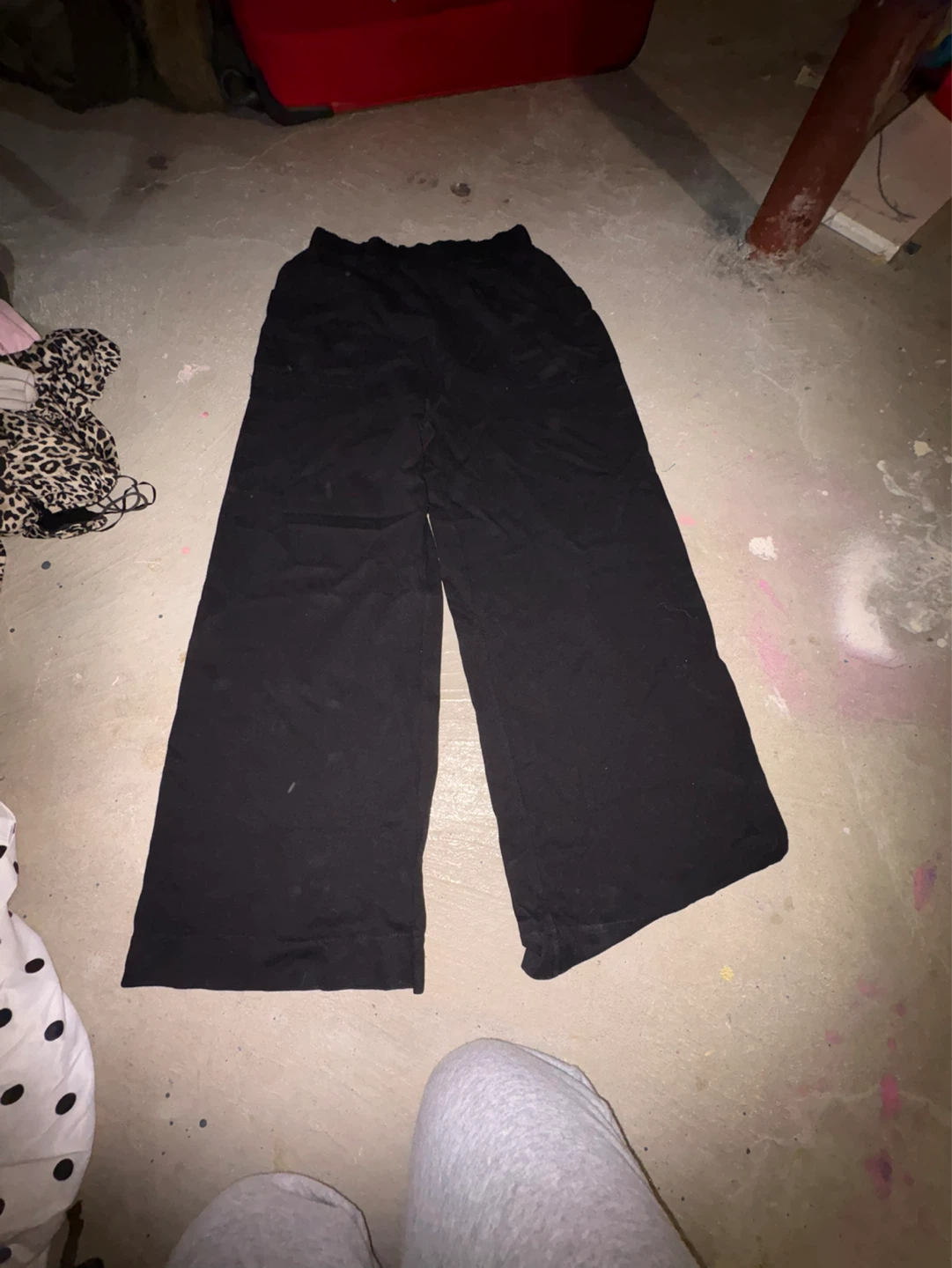 FP Beach Black Wide Leg Pants XS