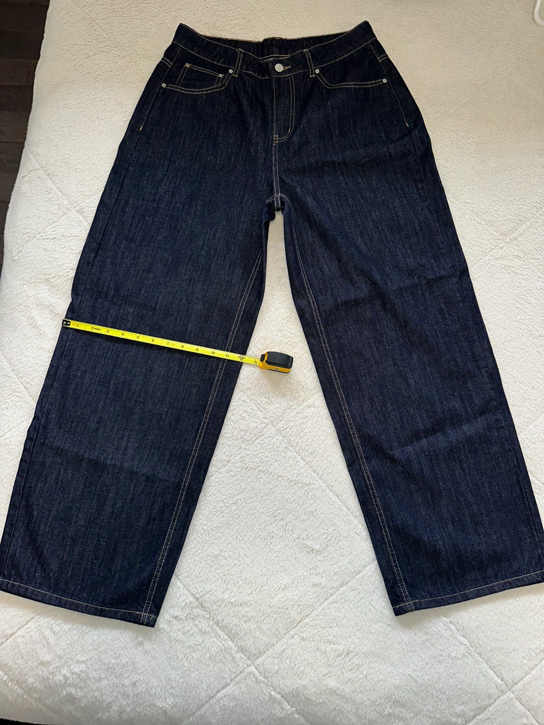Dazy Dark Wash Wide Leg Jeans - Size M