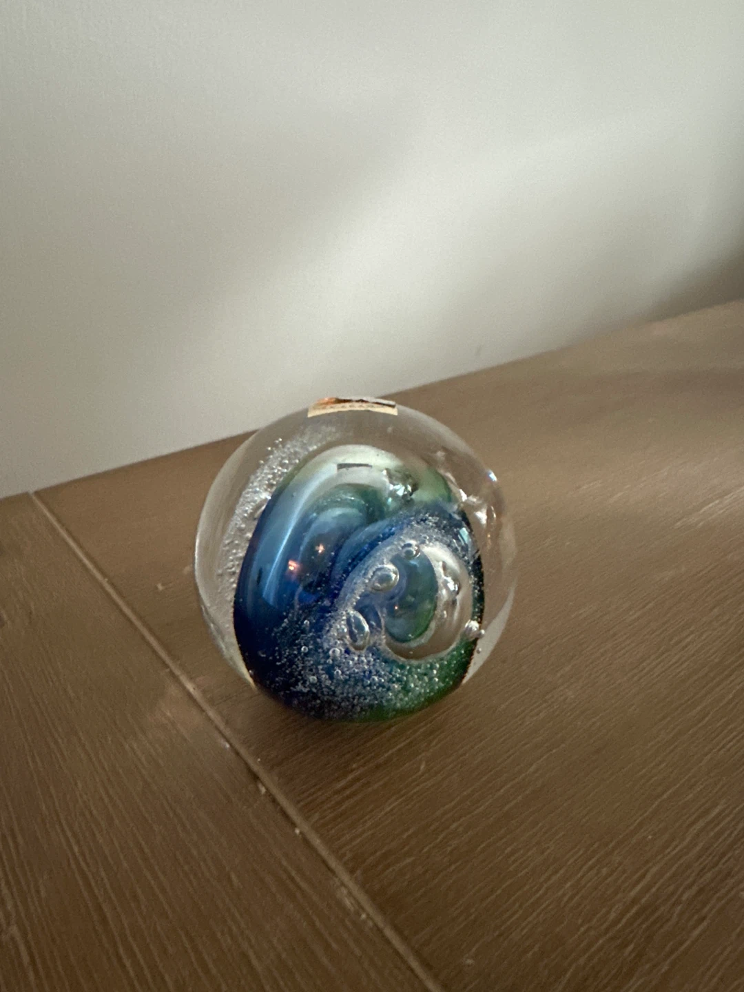 M. Pyrczak Crystal Glass Paperweight