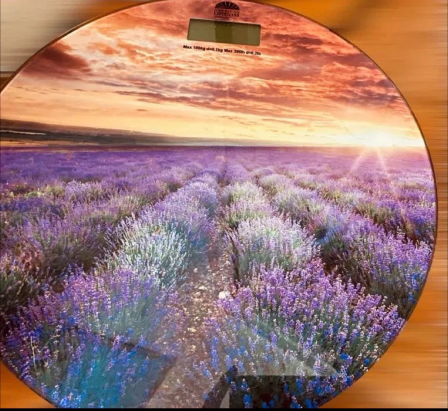 American Dream Digital Bathroom Scale - Lavender Field Design