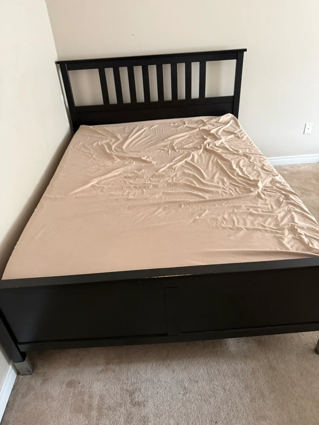Dark Wood Queen Bed Frame - photo 2