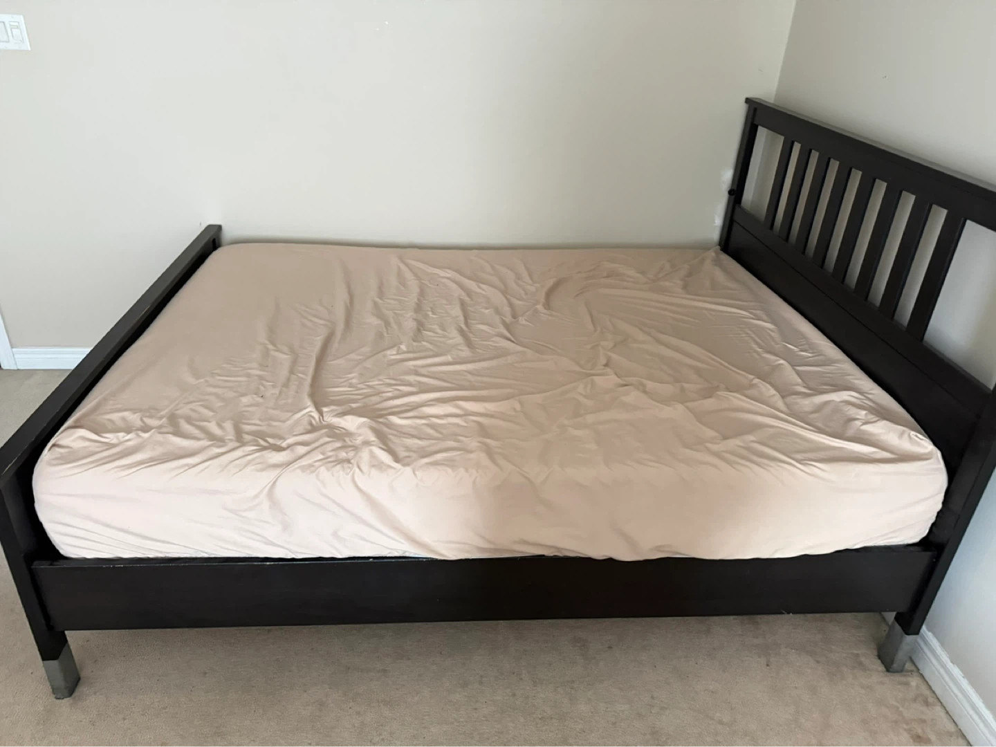 Dark Wood Queen Bed Frame