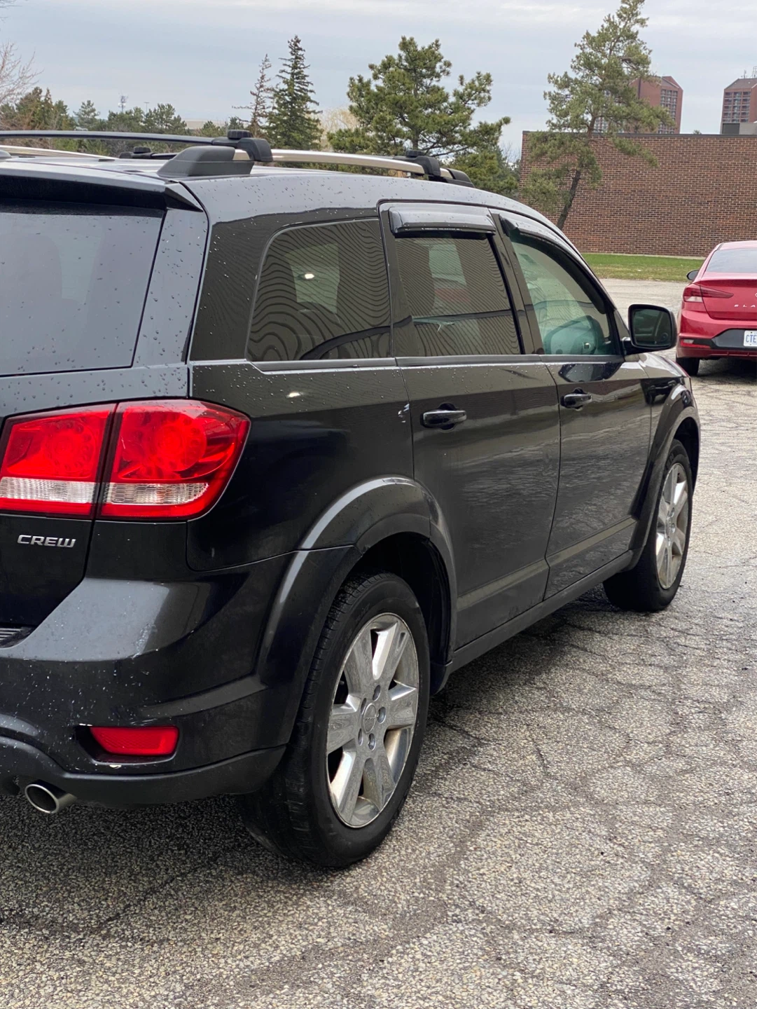 Black Dodge Journey Crew SUV