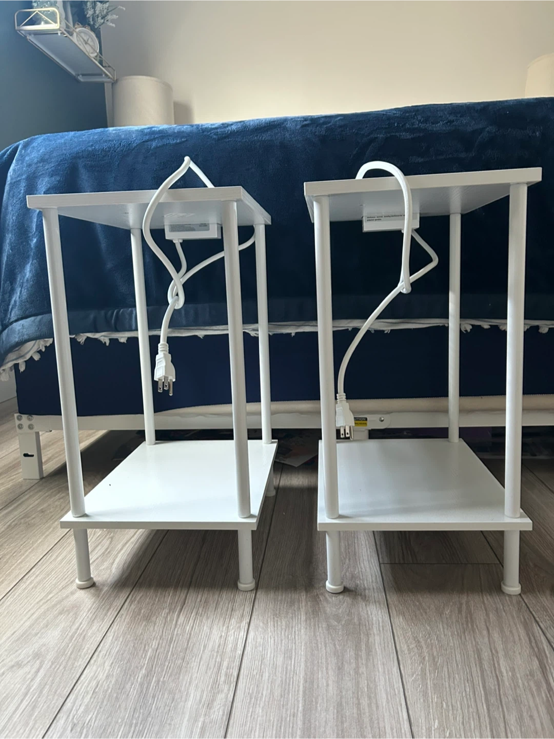 HOOBRO Side Table with Charging Station - Set of 2 - photo 2