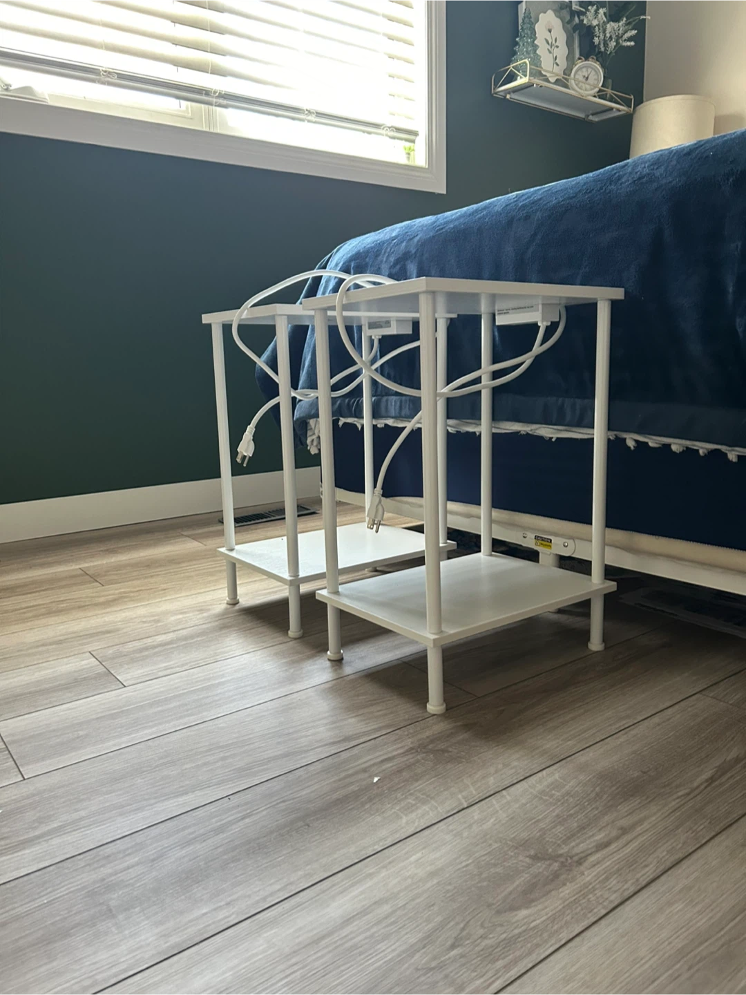 HOOBRO Side Table with Charging Station - Set of 2 - photo 3