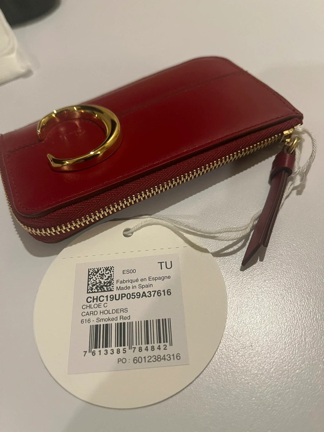 Chloé C Card Holder - Red - photo 4