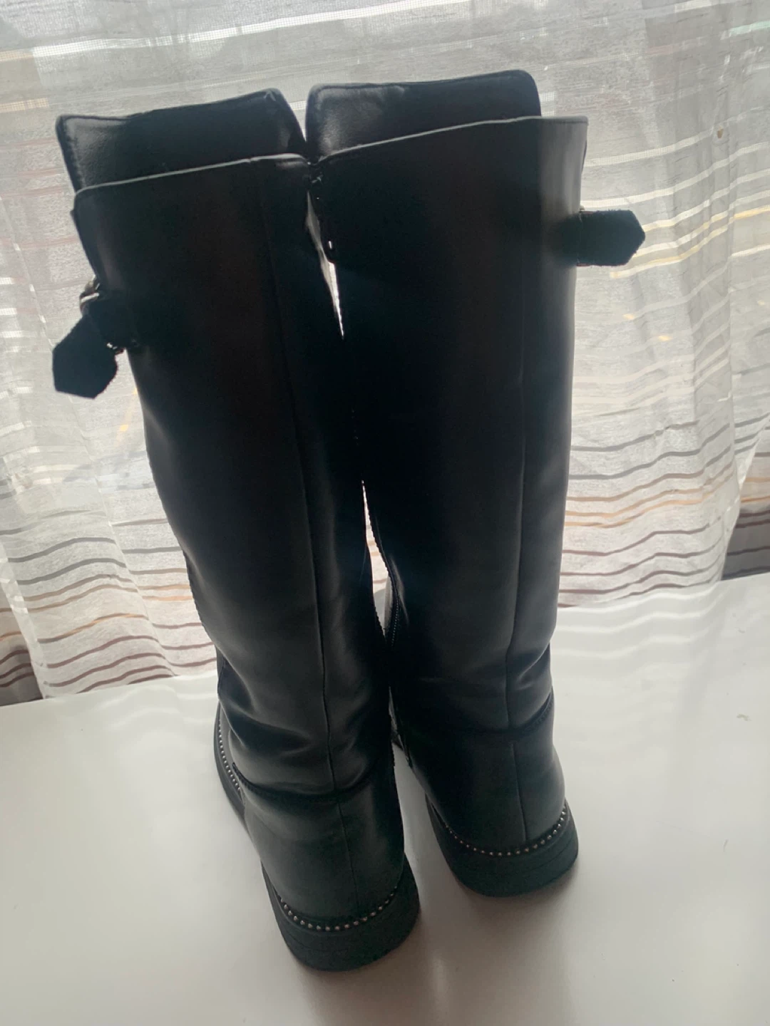 Youth girls black knee boots - photo 3