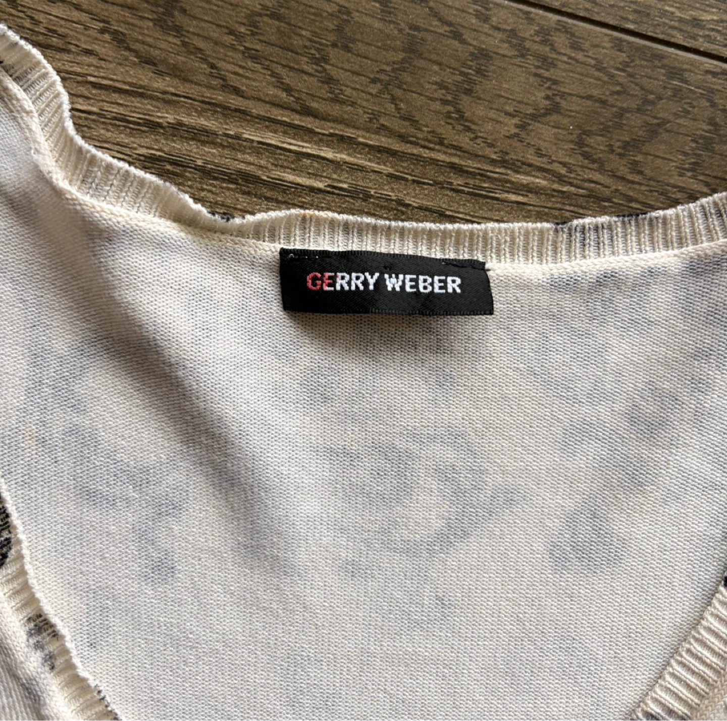Gerry Weber Long Sleeve Shirt - White/Black Pattern - photo 2