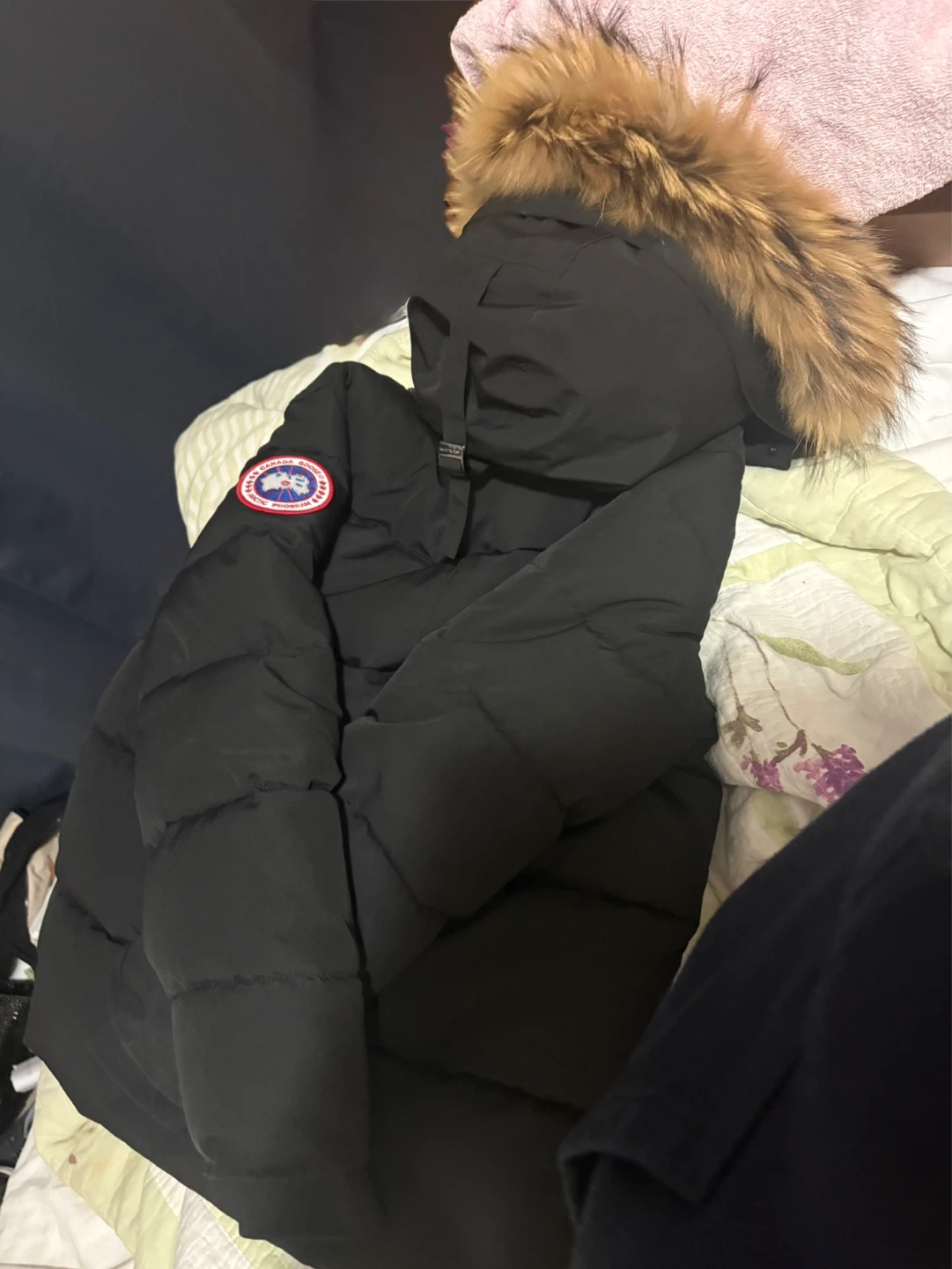 Canada Goose Black Puffer Winter Jacket with Fur Hood - photo 4