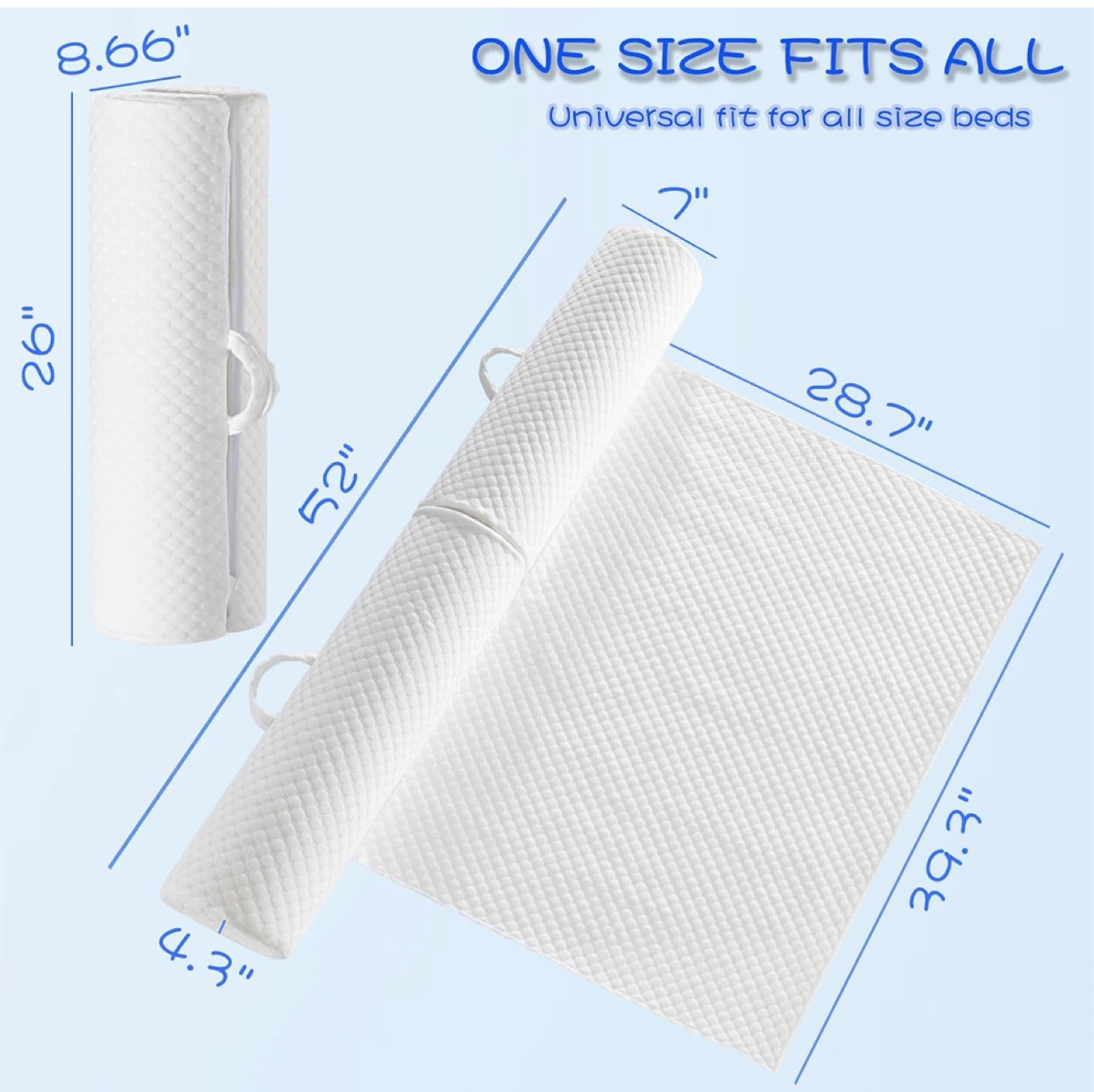 YIHATA Foldable Bed Bumper with Flap (2 Pack) - photo 5