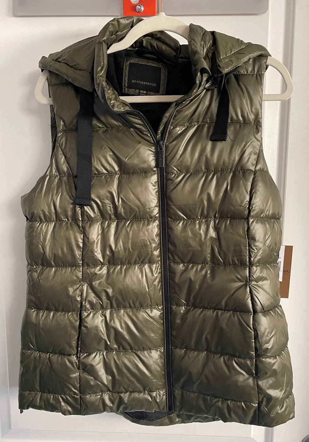 WEATHERPROOF Green Puffer Vest - Size M