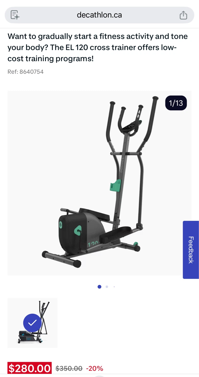 DOMYOS EL 120 Elliptical Cross Trainer - photo 4