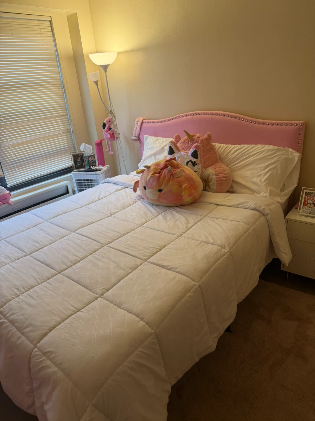 Pink bed frame queen size - photo 2
