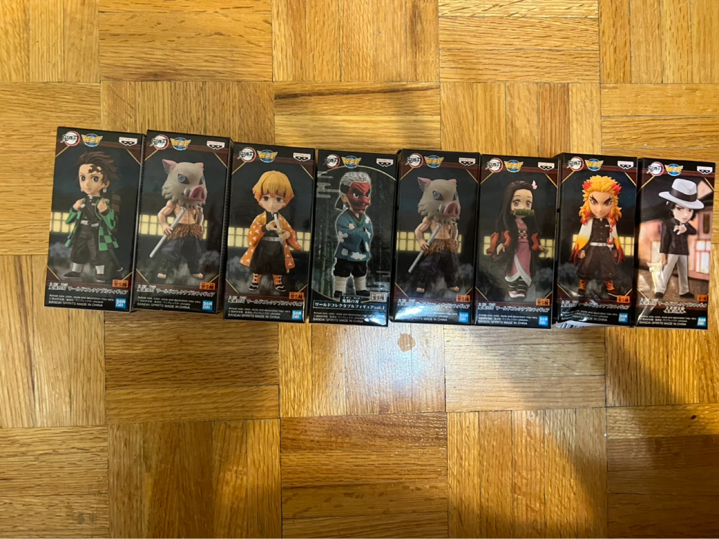Demon slayer collectable action figures (set of 8)