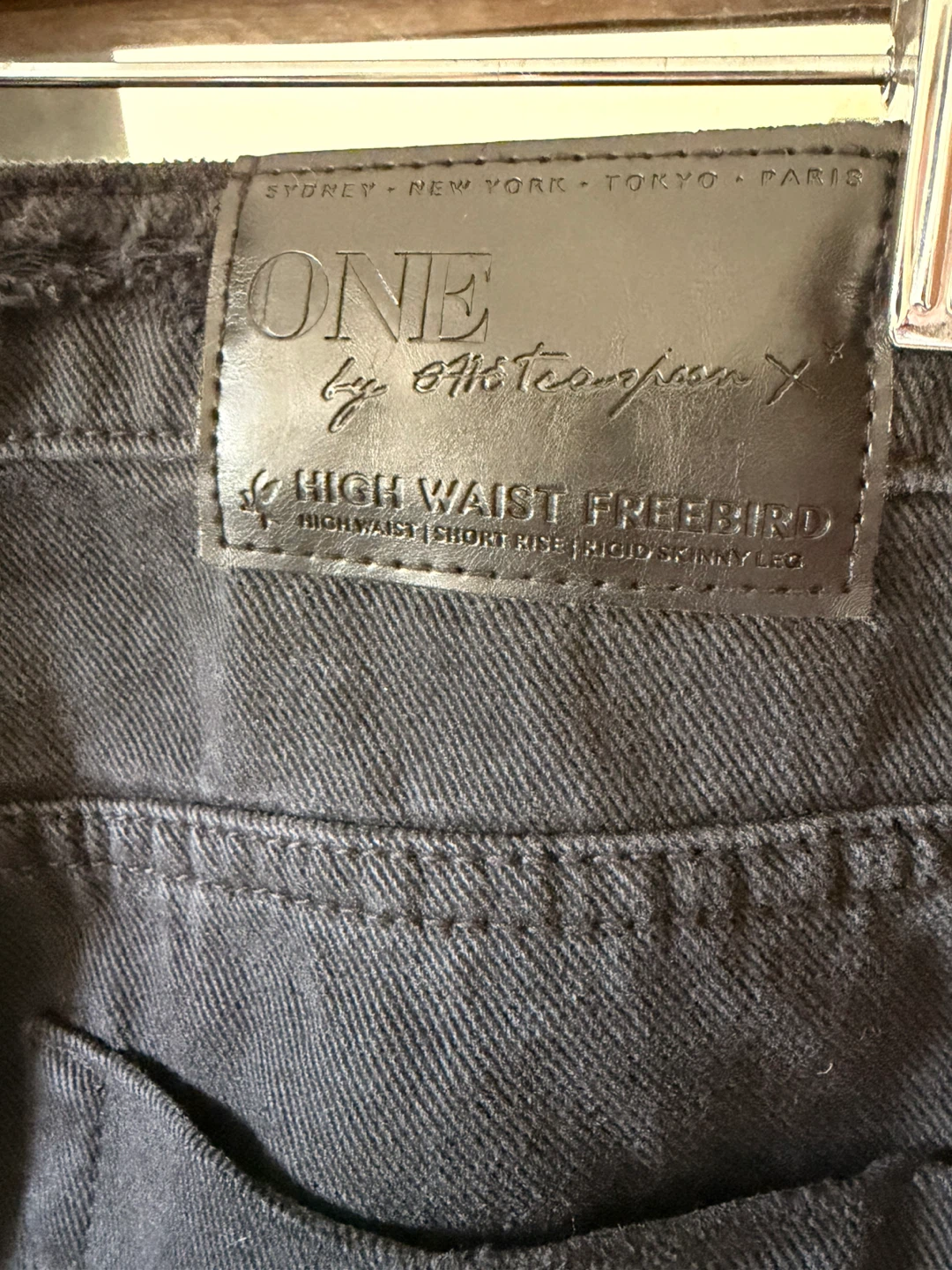 One Teaspoon Black High Waist Distressed - photo 4