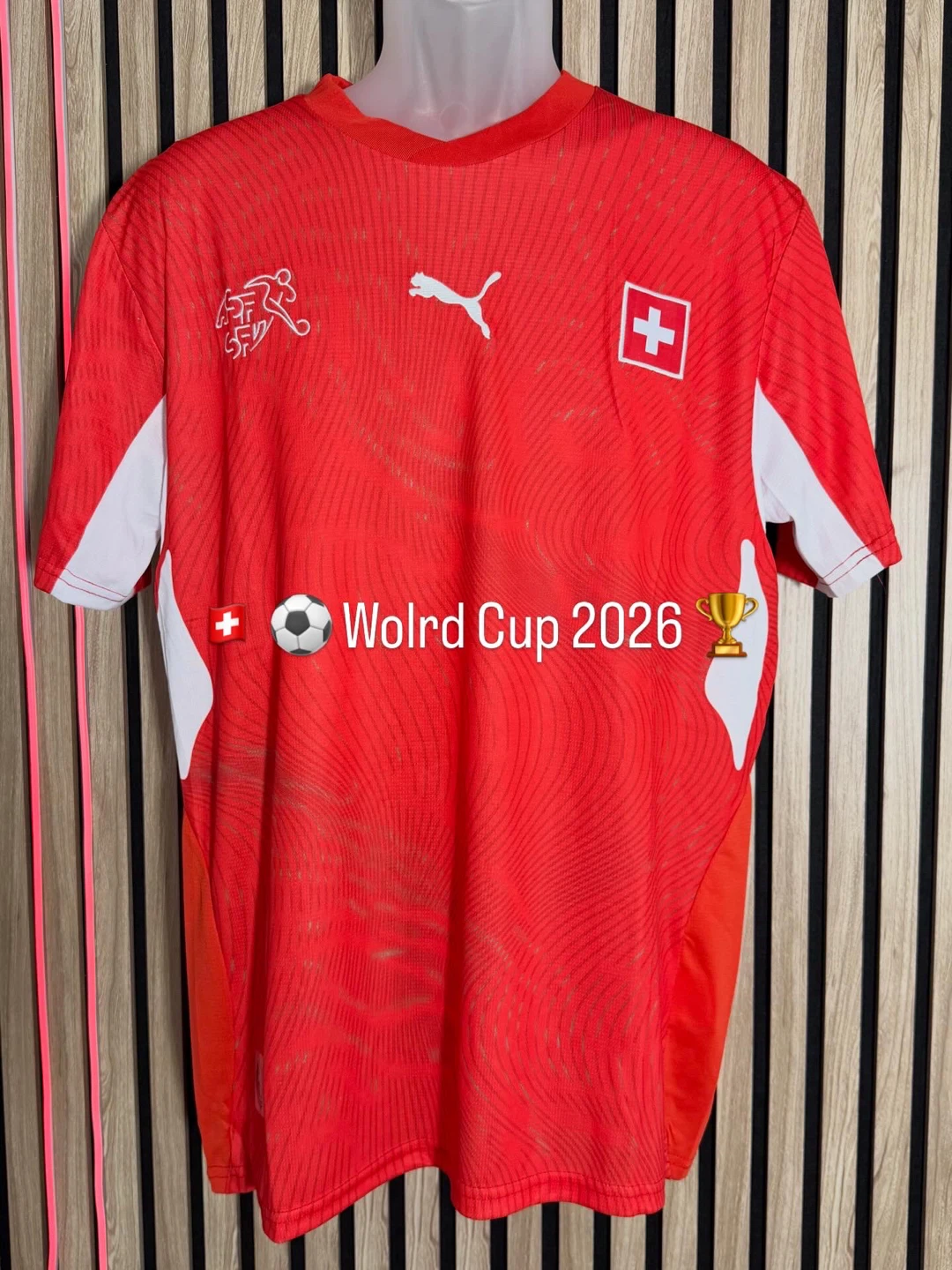 Switzerland🇨🇭SUIZA team T-shirt player World Cup 2026 🇺🇸🇲🇽🇨🇦 - photo 2