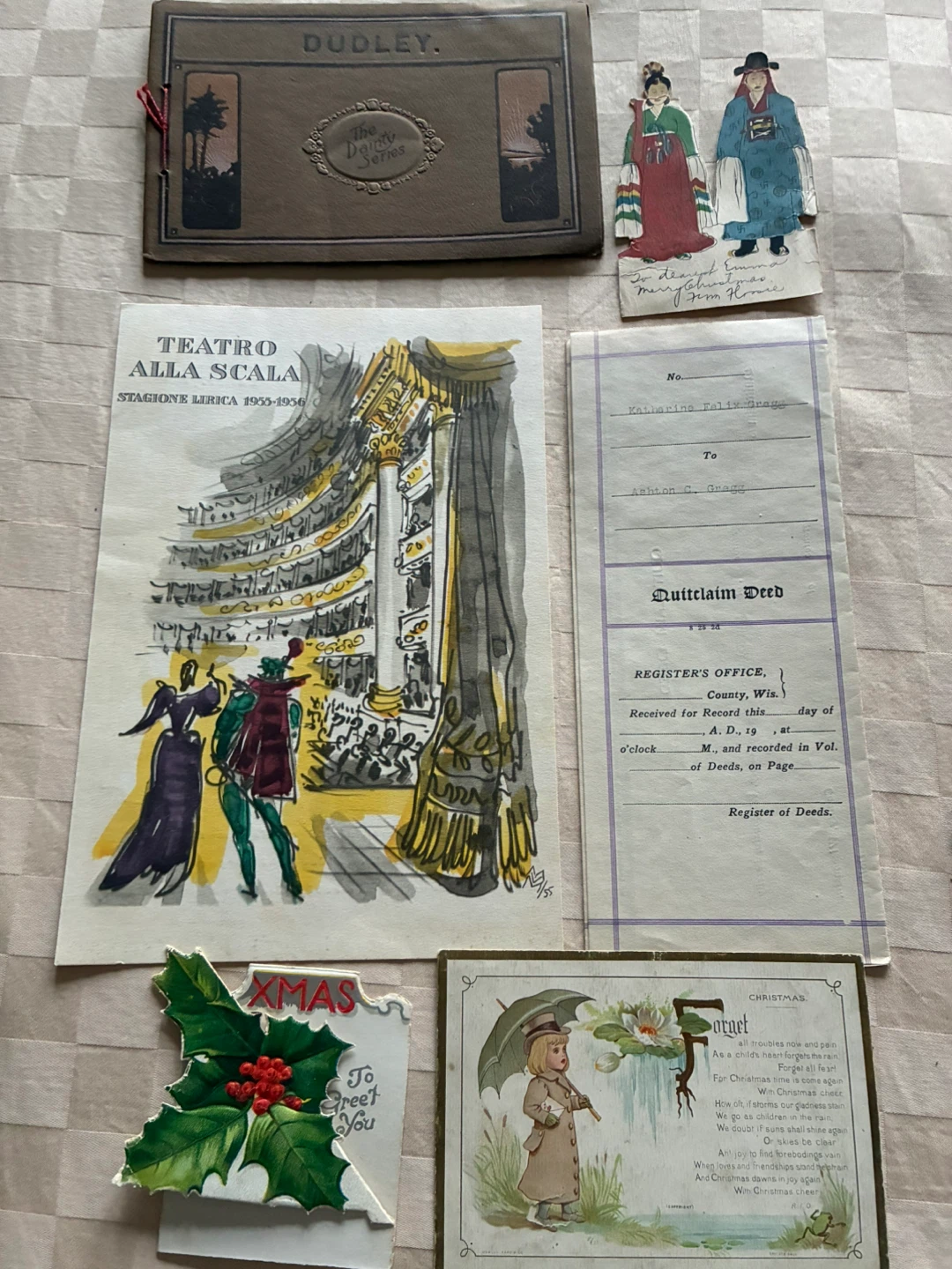 $5 scrapbooking collage antique vintage paper ephemera old