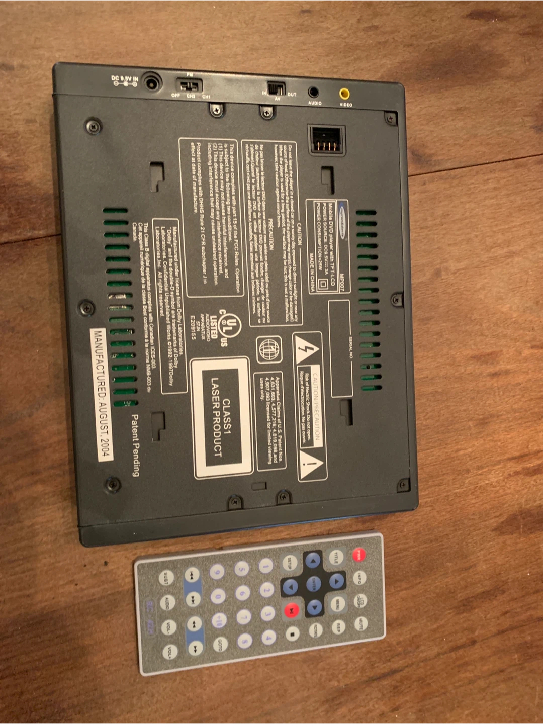 Portable DVD Player with Remote - photo 2