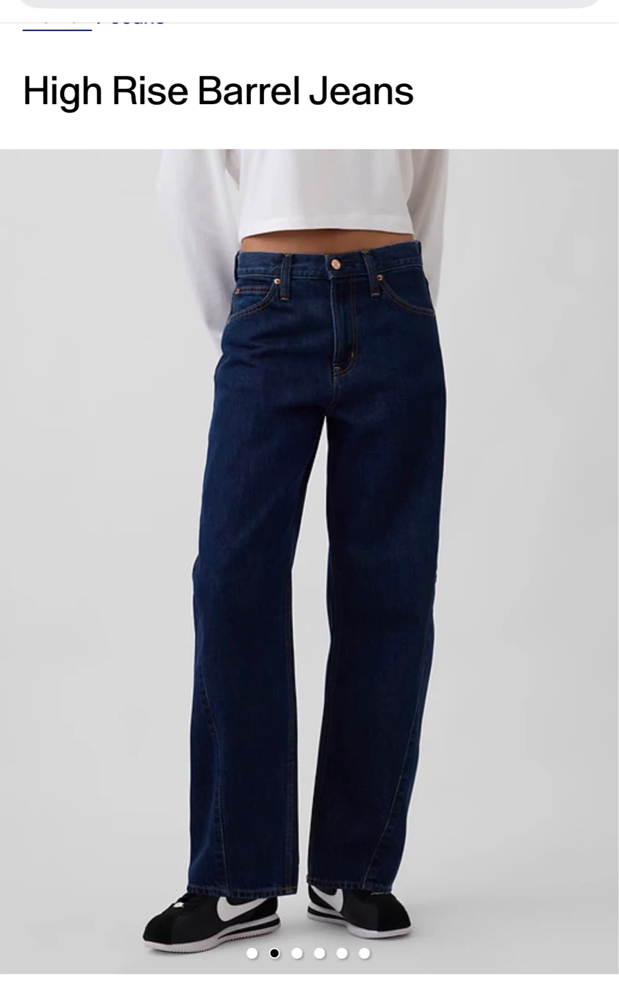 High Rise Barrel Jeans