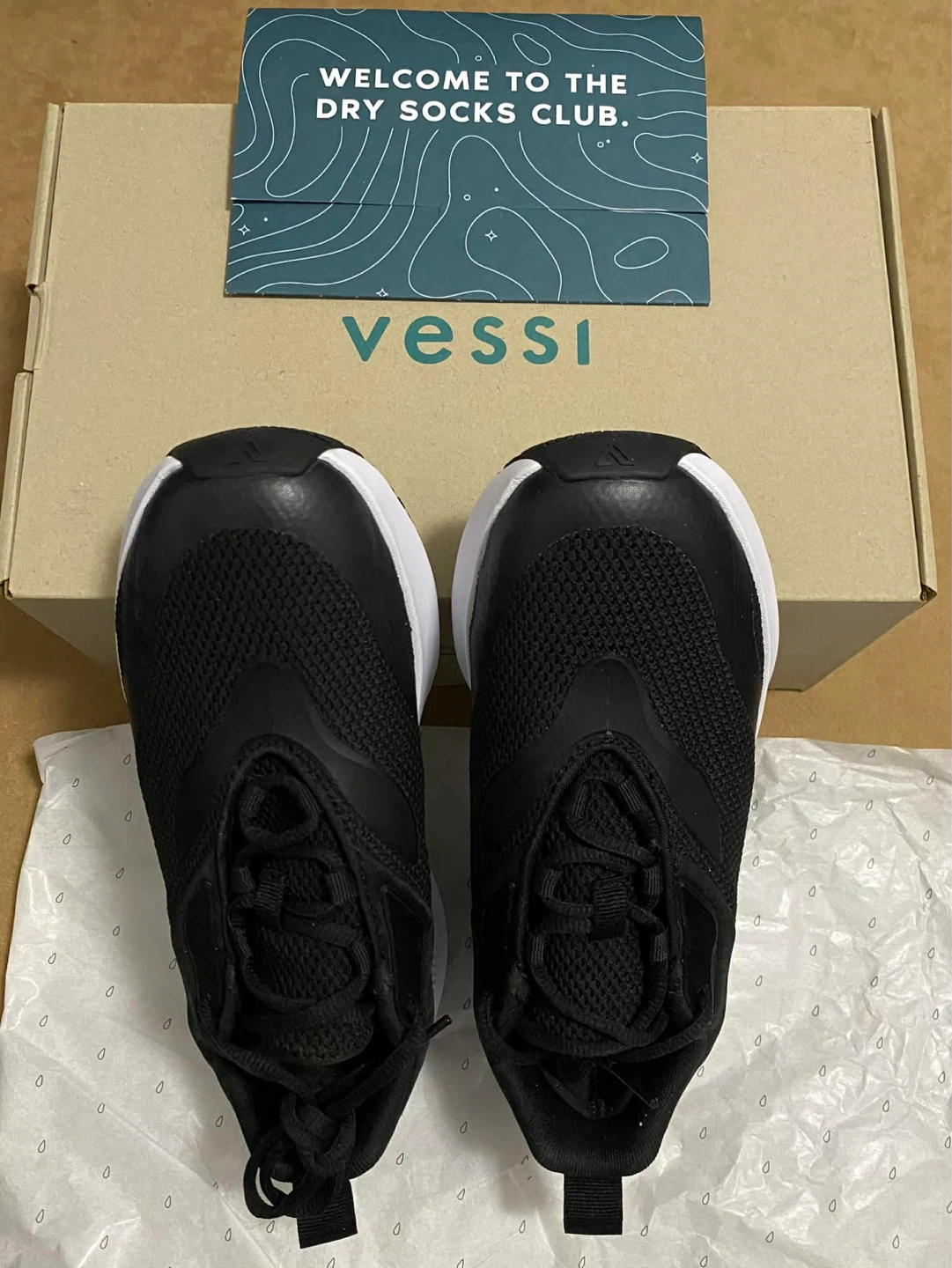 Vessi Tidal Sneaker - Black on White Mens 6.5 - photo 4