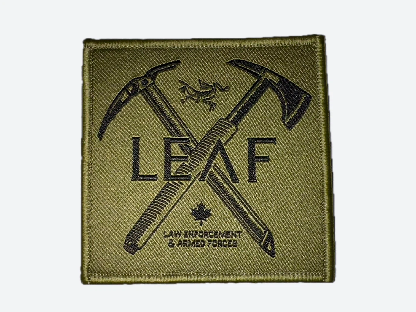 Arc'teryx LEAF Hook & Loop Green Patch