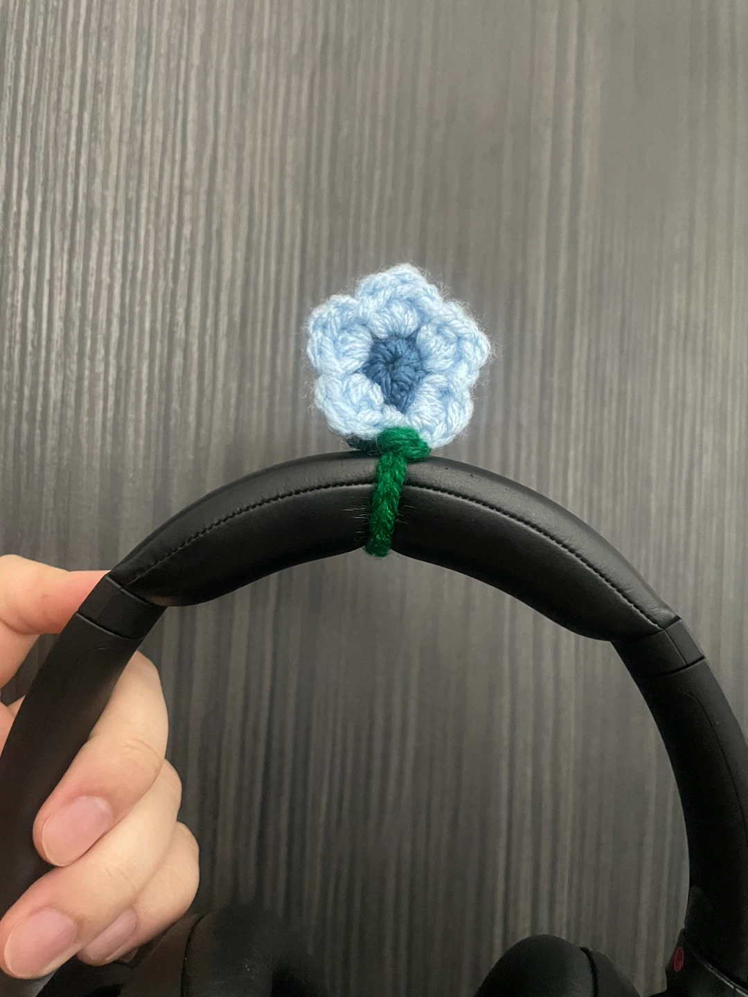 Crochet Flower headphone sprout