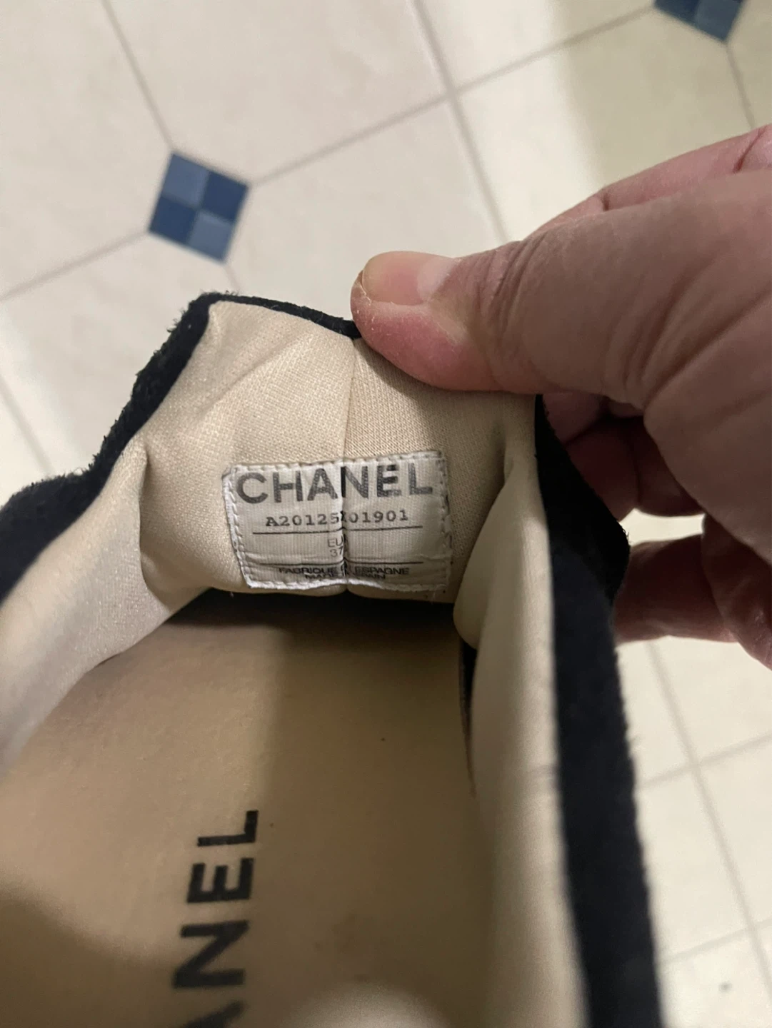 CHANEL Black Suede Slip-On Sneakers - photo 4